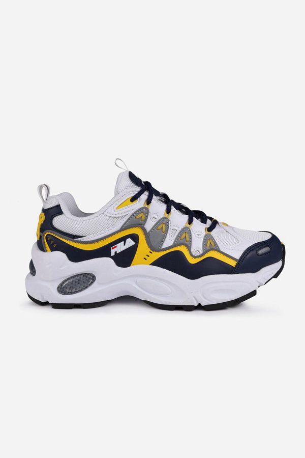 Fila Nitra Men's Trainers Shoes - Yellow/Navy/White,NZ 430-74809